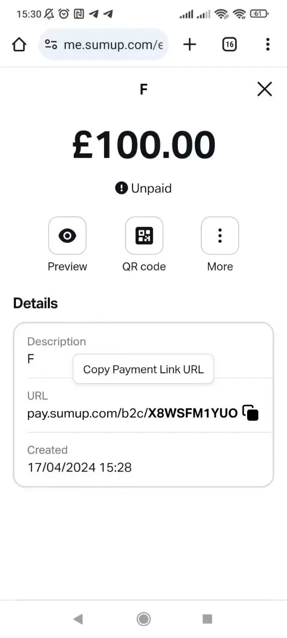 SumUp账户出售