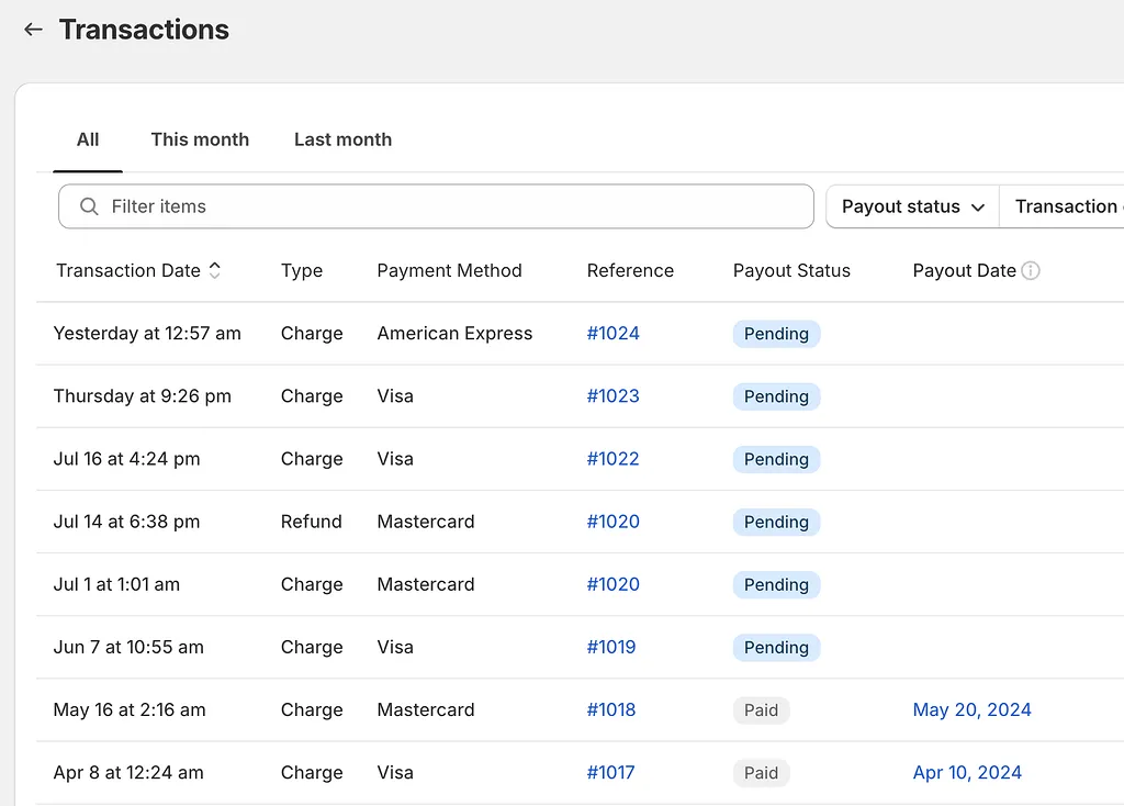 Shopify Payment提现